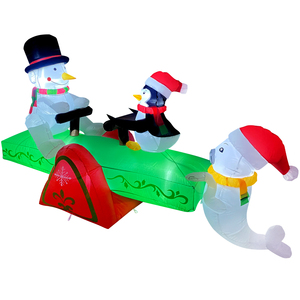 عيد الميلاد ثلج نفخ الزينة في الهواء الطلق عيد الميلاد تفجير ساحة الديكور بنيت في الملونة الدورية أضواء ليد - Product Image 3