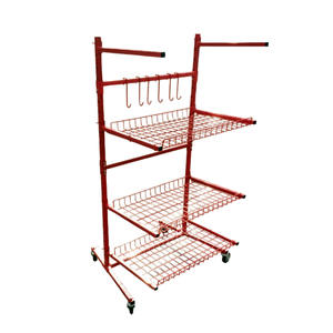Steel Auto Parts Storage Trolley Cart com suporte de metal - Product Image 1