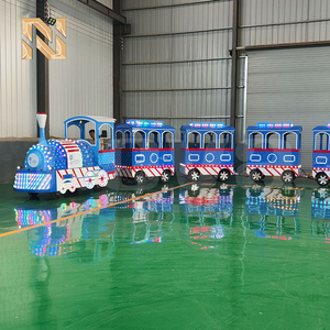 Tren Eléctrico sin Rieles <span class=keywords><strong>de</strong></span> 24 Asientos y 3KW, <span class=keywords><strong>Azul</strong></span>, para Parques <span class=keywords><strong>de</strong></span> Atracciones, Turismo, Uso Interior y Exterior, en <span class=keywords><strong>Venta</strong></span> - Product Image 4
