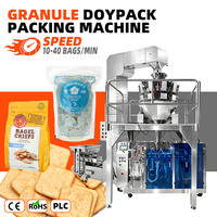 Machine d'emballage automatique pour sachets préformés, machine d'emballage pour biscuits, craquelins, mini-biscuits
