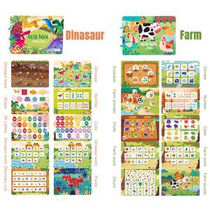 Libro tranquillo per i più piccoli, giocattoli interattivi di apprendimento precoce per bambini, <span class=keywords><strong>autismo</strong></span> sensoriale giocattolo educativo <span class=keywords><strong>attività</strong></span> prescolare - Product Image 4