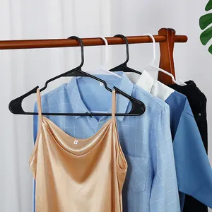 Modern Quality Hangers 50 Pack Non-Velvet Plastic Hangers for Clothes - Heavy Duty Space-Saving 360 Swivel Hook