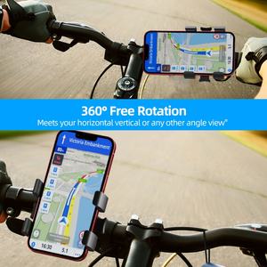 Motorcycle & Bike 360 Degree Rotation Phone Mount <b>Handlebar</b> Phone Holder for Bikes <b>Bicycles</b> Scooter - Product Image 2