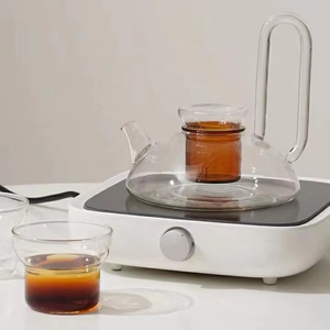 แก้วบอโรซิลิเกตทนความร้อนสำหรับชงชากังฟูแบบใสผลิตตามสั่ง - Product Image 2