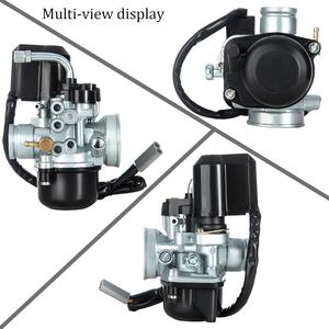 Carburador de 12mm y 17,5mm con estrangulador electrónico para Piaggio PHVA Typhoon 50 XR Diesis Vespa LX50 Liberty <span class=keywords><strong>NRG</strong></span> ZIP 50 <span class=keywords><strong>50cc</strong></span>, carburador para patinete - Product Image 6
