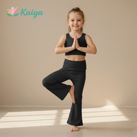 Fournisseur professionnel de vêtements pour enfants, ensembles de vêtements d'été décontractés et respirants, ensembles de vêtements de yoga sans manches pour bébé fille