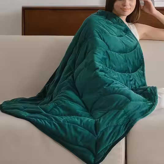 AllSeason Machine Washable Portable Travel Cozy Luxury Crystal Velvet