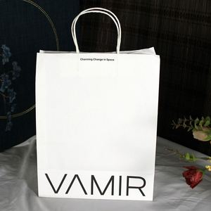 Food Grade Custom Size <b>Package</b> Paper Handle Paper <b>Bag</b> Kraft Paper <b>Bag</b> with Printing - Product Image 6