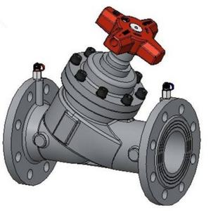 Válvula de Equilíbrio Digital em Ferro Fundido com Bloqueio Estático e Regulagem - Product Image 5