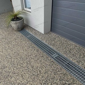 <span class=keywords><strong>Plaque</strong></span> de grille industrielle en <span class=keywords><strong>acier</strong></span> <span class=keywords><strong>galvanisé</strong></span> à haute résistance pour toiture de bâtiment, entrepôt, composée d'une grille de drainage - Product Image 3