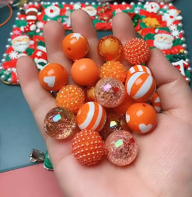 Perles acryliques rondes épaisses <span class=keywords><strong>de</strong></span> 20mm pour la fabrication <span class=keywords><strong>de</strong></span> bijoux 100 pièces/sac - Product Image 4