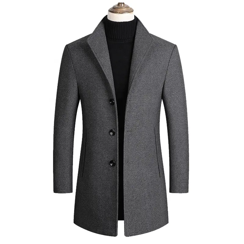 Coldker Mannen Wol Blends Jassen Herfst Winter Nieuwe Effen Kleur Hoge Kwaliteit Mannen Wol Jacket Luxe Merk Kleding SA837