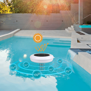 Purificateur de piscine à énergie solaire Portable haute capacité ioniseur sans <span class=keywords><strong>choc</strong></span> solaire nettoyeur d'eau matière plastique à haute réduction de <span class=keywords><strong>chlore</strong></span> - Product Image 4