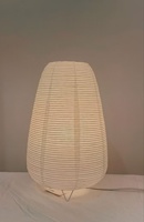 Lampe de table moderne minimaliste et écologique, pliable et faite à la main en papier Art Déco