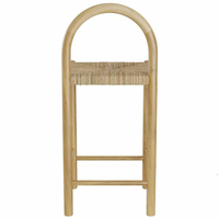 Chaises de bar en rotin tissé, style nordique moderne minimaliste, écologiques, durables, luxueuses, pour hôtels et restaurants commerciaux