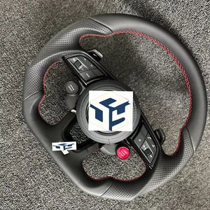 Volante de Cuero Cosido a Mano de Entrega Rápida para <span class=keywords><strong>Audi</strong></span> Q5 Q5L Q7 4M SQ8 <span class=keywords><strong>Q8</strong></span>, Volante 2018 2019 2020 2021 2022 <span class=keywords><strong>2023</strong></span> 2024 - Product Image 1