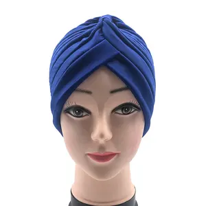 Casquette Turban élastique pour femme, Turban tendance, forme Bandana, Hijab, couleur unie, offre spéciale, collection