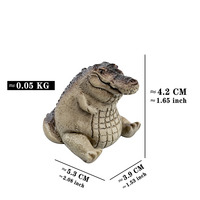 Super promotion : Figurine en résine de crocodile et d'alligator, sculpture Feng Shui, décoration d'intérieur