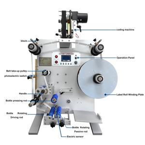 精细质量半自动瓶贴标卷到卷数码打印标签打印机机 - Product Image 6