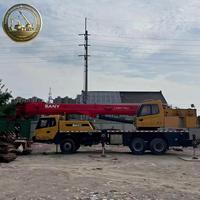 Meilleure Offre Grue sur Camion SANY STC250E5 d'Occasion, Grue Mobile de 25 Tonnes en Bon État pour Travaux d'Érection de Poutres de Pont