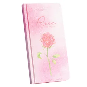 Grosir notepad penutup bling glitter persegi panjang kustom untuk melakukan daftar notebook untuk siswa a6 ukuran cuaderno escolar