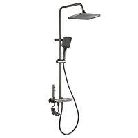 Meilleure vente en stock : Ensemble de douche thermostatique à touches piano, 4 modes, 4 sorties, jet doux, chromé – Le favori d'Europe et d'Amérique