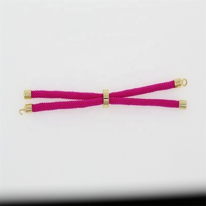 Lmetkjl — bijoux Bracelet à breloques, 5 pièces, taille réglable, en nylon et coloré, cordon de fermoir en métal torsadé, nouvelle collection - Product Image 2