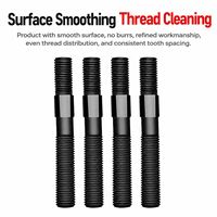 High Quality Double Headed Stud Threaded Rod High-strength 8.8 Grade Stainless Steel Carbon Steel Black