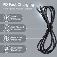 USB C - Tip C 3 Metre Kablo, Cihazınızdan Elektrik Prizi Uzak Olan Masa Düzenlemeleri, Konferans Salonları, Oturma Odaları İçin İdeal