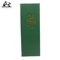 Couverture de menu de restaurant vert sauge NobleGreen, porte-menu en cuir PU premium personnalisé Verde pour bar bistro