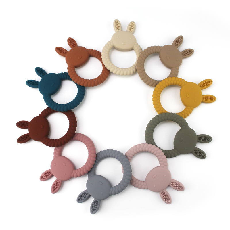 Hot Animal Baby Silicone Teethers Ring