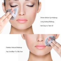 Éponge de maquillage cosmétique multi-tailles avec logo personnalisé, poudre rose, éponge douce pour le visage, éponge de maquillage en velours, éponge triangulaire pour la poudre