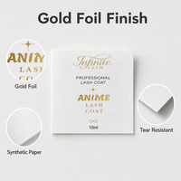 Étiquettes autocollantes en papier synthétique estampées à chaud avec du papier doré personnalisé pour l'emballage de produits cosmétiques en gros