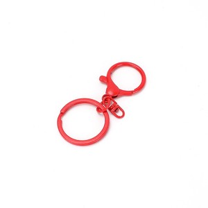 Metal Lobster Clasp Keychain <b>Set</b> Zinc Alloy Round Baking <b>Paint</b> Colorful For DIY Jewelry Accessories - Product Image 5