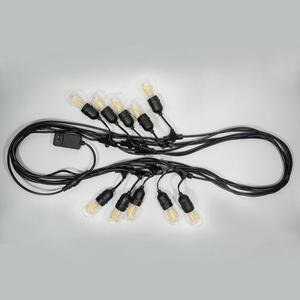 ग्रेड आउटडोर ip65 वाटरप्रूफ प्लास्टिक रिचार्जेबल s14 डाइमिबल बल्ब शटप्रूफ पैटियो स्ट्रिंग लाइट पार्टी कैफे बिस्ट्रो गर्म - Product Image 6