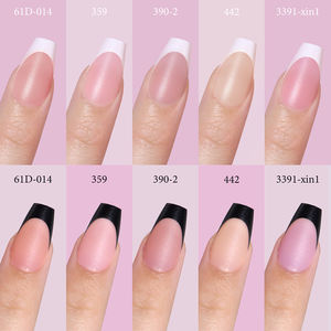 150 Uñas Postizas de Gel al por Mayor, Puntas Francesas Blancas y Negras, Marca Privada, Almendradas, Cuadradas, Coffin, Tiras de Uñas Postizas Francesas - Product Image 2