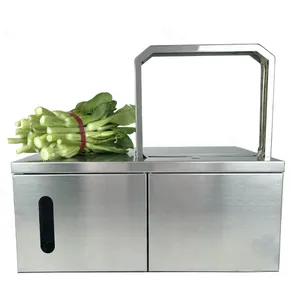 Máquina de cintar semiautomática para vincular frutas e legumes, máquina para vincular flores com fita