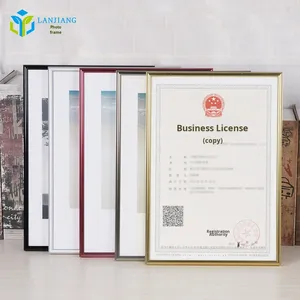 Hợp kim nhôm hình chữ nhật Khung Ảnh Sáng Tạo Treo Tường 5-7 inch hiện đại kim loại đơn giản - Product Image 1