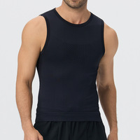 Débardeur de compression athlétique pour homme, coupe ajustée, amincissant, sans manches, pour l'entraînement