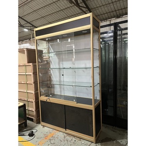 Hiển thị hiện đại kính tủ/màu trắng kính cửa hàng trưng bày tủ với gương ủng hộ - Product Image 3