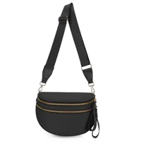 Sac bandoulière personnalisé en nylon antivol avec large sangle réglable pour loisirs et mode