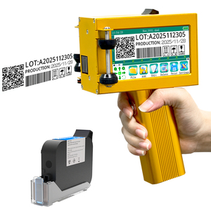 <span class=keywords><strong>Imprimante</strong></span> jet d'encre à prix abordable, haute définition, avec poignée ergonomique, pour l'impression de numéros de lot sur cartes plastiques - Product Image 2