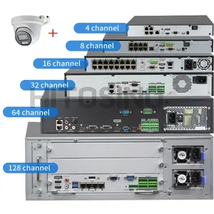 OEM/orijinal HIK 4-ch 8-ch 16-ch 32ch Port PoE ağ Video kaydedici H.265 4 8 16 32 64 128 256 kanal 4K HIK NVR