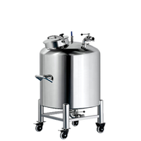 Réservoir d'eau portable pour le stockage de liquide, conteneur en acier inoxydable pour contenants à pression
