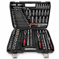Ensemble d'outils de réparation automobile de 216 pièces, kit de clés à douilles avec étui rigide OEM 1 ensemble