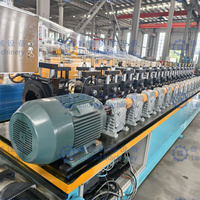 Machine de formage à froid de profilés en acier léger certifiée CE pour la fabrication de montants de cloisons sèches avec empilage et emballage