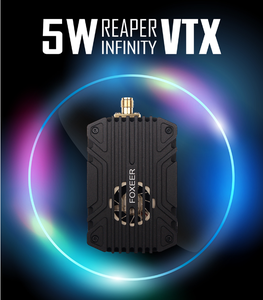 Video Foxeer Reaper 5W 40CH 5.8G para Dron RC de Largo Alcance 25/500/1500/3000/5000mW 9~36V Accesorios para Ventilador - Product Image 3