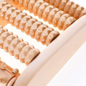 Rullo per Massaggio Piedi di Alta Qualità con Cinque File, per Uso Domestico Quotidiano, Rullo in Legno per Massaggio Piedi in Vendita - Product Image 2