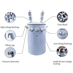 ホンウェイ30kva 50kva 80kva単相変圧器柱上変圧器 3kv 6kv 10kv 11kv 22kV - Product Image 4