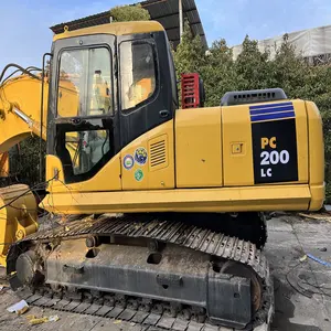 Excavatrices d'occasion presque neuves d'excellente qualité PC200-7 de 20 tonnes excavateur sur chenilles de KOMATSU Japon bon prix excavateur d'occasion